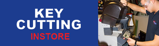 Key Cutting available in our Wakefield Locksmith Shop Key Cutting Banner - Calder Security
