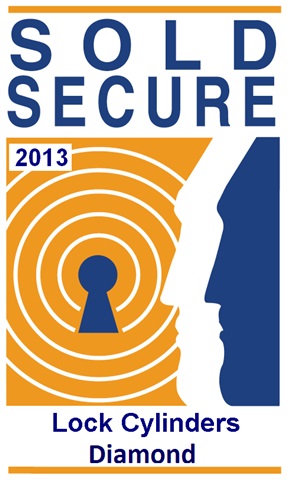 the logo to look our for when buying a cylinder to stop snapping Sold Secure Diamond Lock Cylinder 2013 Logo