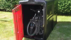 Specialist secure storage for bikes Biker locked pod image