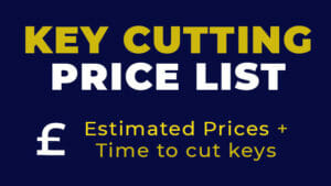 Key Cutting Price List