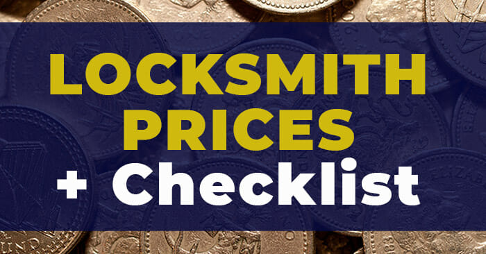 Locksmith Price List Costs Guide For 2020 Price Checklist