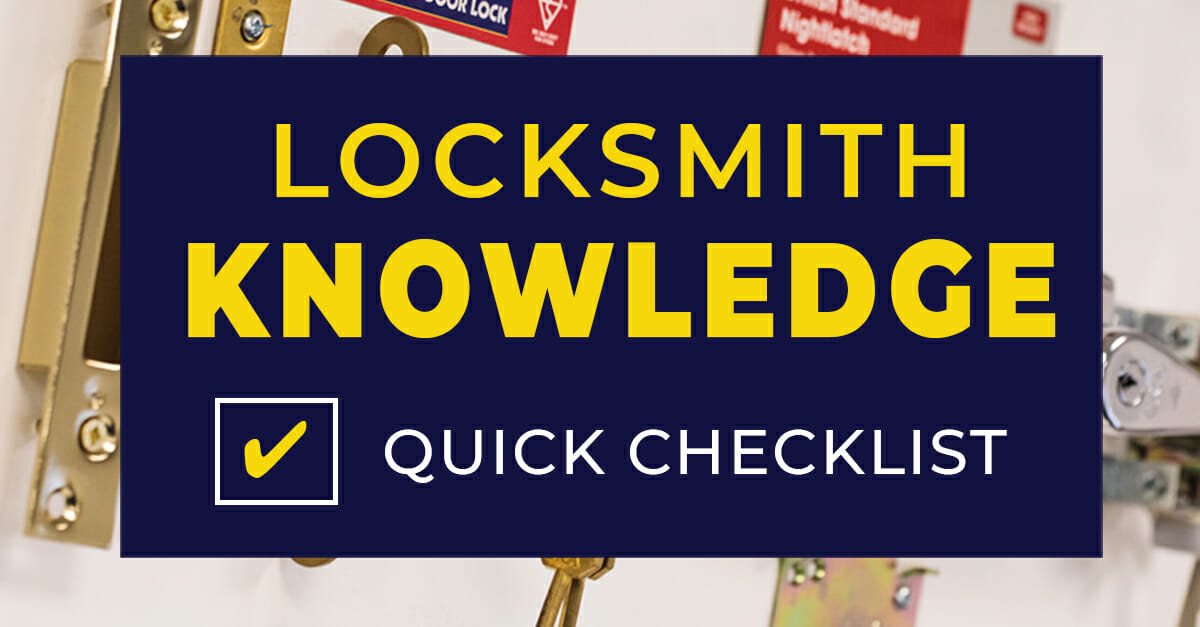 What Knowledge is Required to be a Locksmith? Quick Checklist
